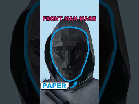 [FREE TEMPLATE] ⏺️🔼⏹️ How to make  Squid Game Front Man mask Origami