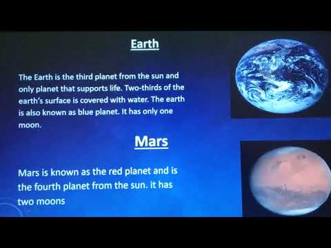 Power point on Universe and the planet  earth 
🌍