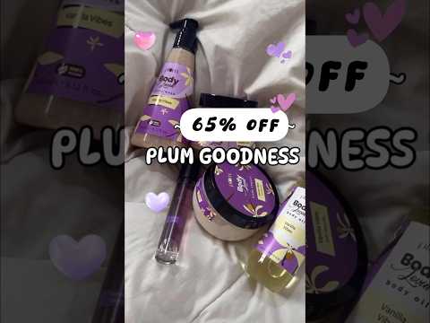 Flat 65% off on plum goodness ❤️🎀🧴 | steal deal 🔥| plum vanilla caramello and plum vanilla vibes