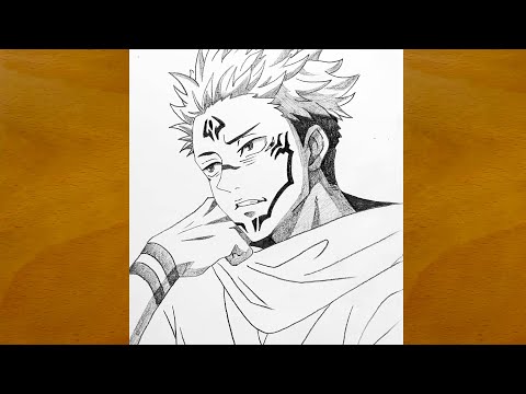 How to Draw Sukuna Step by Step || Anime Pencil Drawing || Jujutsu Kaisen Sketch