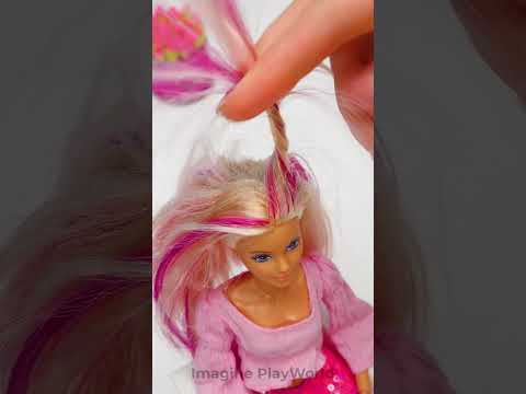 WOW! Makeover Doll Hair into Curly with Straws! #DIY