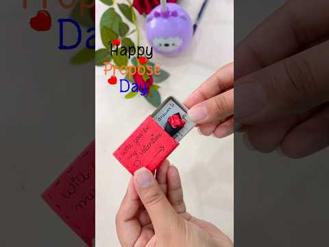 How to make a propose day card ❤️🌹#shorts #valentinesday #diy