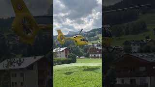 Helicopter taking off, Cortina, Italy, 山區直升機起飛，科爾蒂納，義大利09/01/24