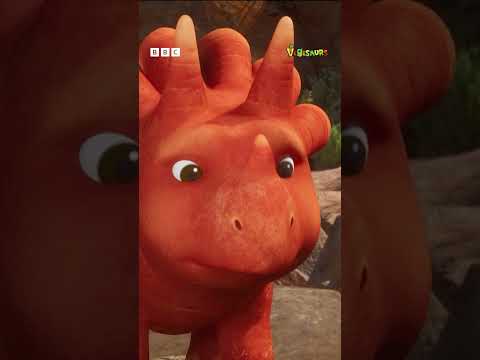 Baby Dino Teamwork! #Vegesaurs | CBeebies #Shorts