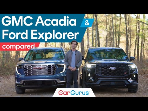 GMC Acadia Denali vs Ford Explorer ST: Redesigned and Refreshed 3-Rows