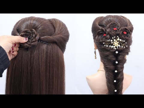 it's Amazing bridal ponytail for wedding | Very easy & simple way to hairstyle