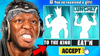 Trolling With *NEW* KSI Emote in Fortnite!