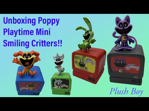 Unboxing Poppy Playtime Mini Smiling Critters!! 🐱🐶 @PlushBoyHuggy