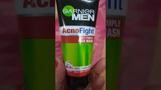 GARNIER MEN Acno fight anti pimple face wash #shorts