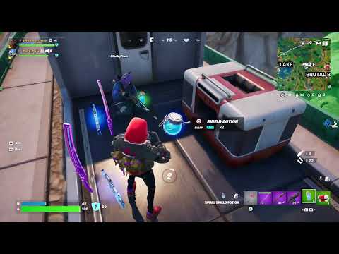 Fortnite -Revive a teammate, loot in the last moment, final double kill and a Crowned Victory Royale