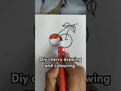 Cherry drawing #cherry #drawing #ytshorts #trending #short #shortvideo #shortsfeed #viralvideo #diy