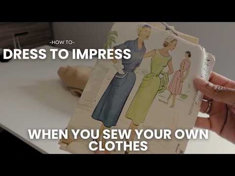 How to dress to impress? When you are learning to sew your own clothes.