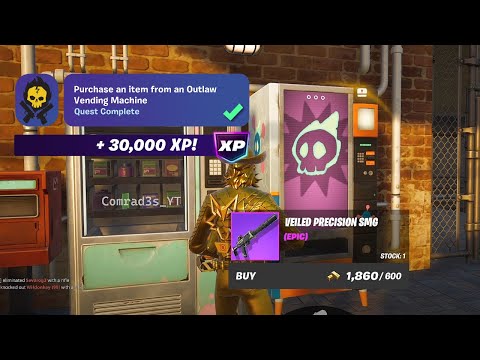 Purchase an item from an Outlaw Vending Machine Fortnite