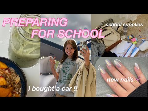 HOW I PREPARED FOR SCHOOL 2022 🏫 *∵∘✧getting my driver's license, school shopping/haul + more