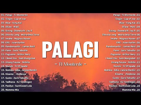 Palagi - TJ Monterde ️~ Best OPM Tagalog Love Songs Lyrics - New OPM Trending 2024 Playlist