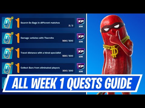 Fortnite Complete Week 1 Quests - How to EASILY Complete Week 1 Challenges in Chapter 6 Season 2