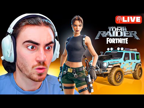 NUEVA LARA CROFT ANTES DE TIEMPO EN FORTNITE🤩 Código Doble #epicpartner