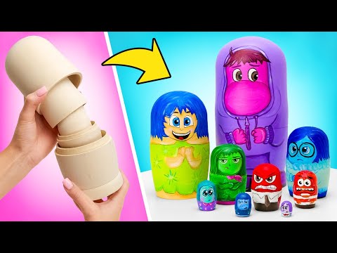 Inside Out 2 Nesting Dolls DIY! Best DIY Ideas and Crafts