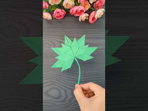 Origami Maple Leaf #diy #papercraft