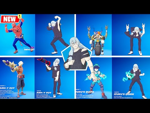 Mahito Skin Fortnite x Jujutsu Kaisen doing Funny Built-In Emotes in Fortnite シ