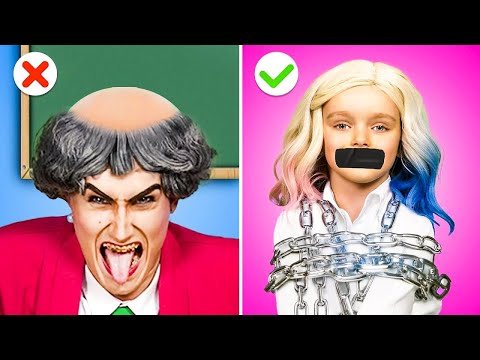 Wednesday vs Enid in School || Funny Situations