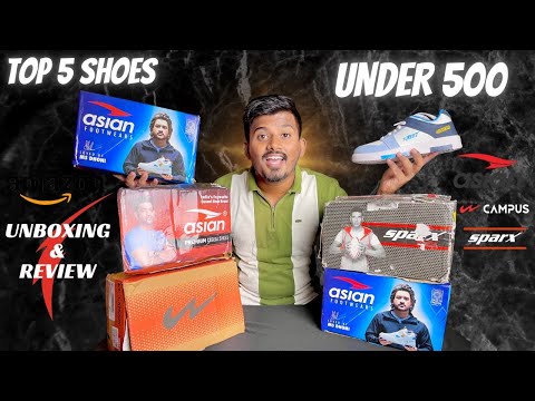 UNBOXING: 5 BUDGET SHOES/SNEAKERS UNDER Rs.500 🔥 Amazon Shoes Haul 2025 | RAFIQUE SAYYED