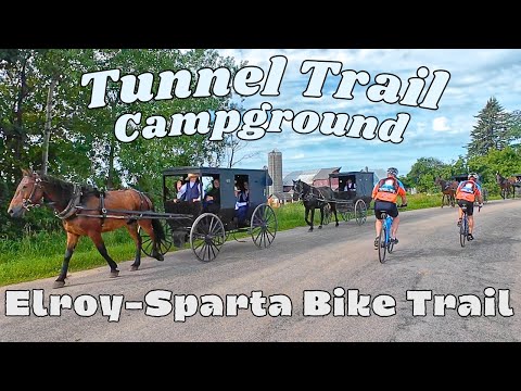 Bicycle Camping Paradise on America's First Rail-to-Trail! Amish Country Road Cycling! Scary tunnel!