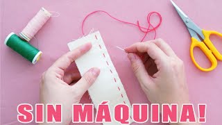 5 puntadas para coser a mano! - Cómo coser sin maquina!