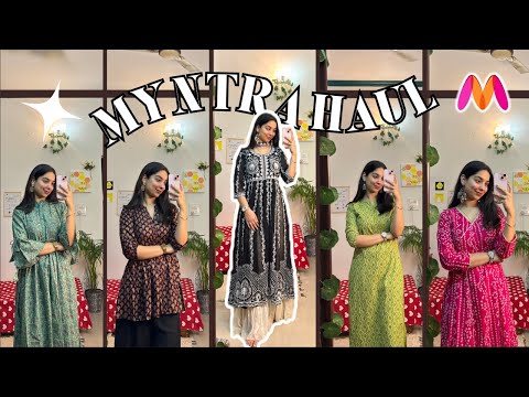 MYNTRA KURTI HAUL😍|| Libas, Anayna, Anouk & more!| Tanisha Madhok #myntrahaul #myntra #myntrafashion