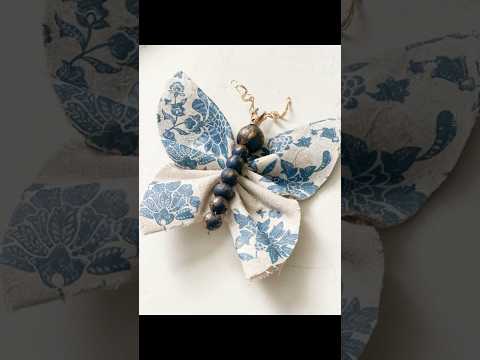 Drop cloth Easy butterfly diy . Learn how to decoupage on fabric #shorts #easycrafts #decoupage