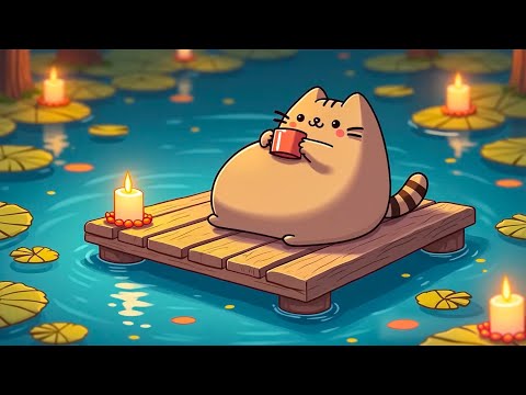 Sleepy Lofi Beats with Pusheen 🐱 Calm Lofi Music for Rest and Relaxation | Deep Focus & Chill ☕