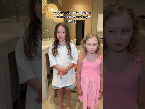 Apparently, only girls can understand what they’re saying? #jonathanjoly #shorts #daughter ￼