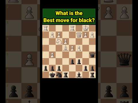 Find the best Move for Black? #chess #shorts