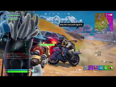 Fortnite Gameplay Chapter 6 Season 2 - insane shots with mammoth pistol and a Crowned Victory Royale