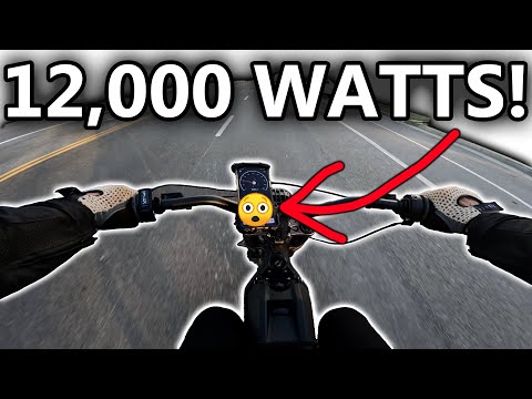 I Survived my first 12,000w SUR RON 72v electric bike ride!