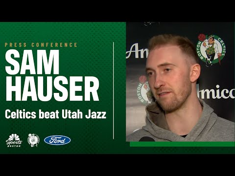 POSTGAME PRESS CONFERENCE: Sam Hauser talks career-high night vs. Utah Jazz