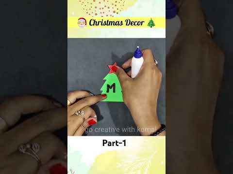 Merry Christmas Banner #christmasdecor #papercraft #diy #shorts #christmascraft #gocreativewithkomal