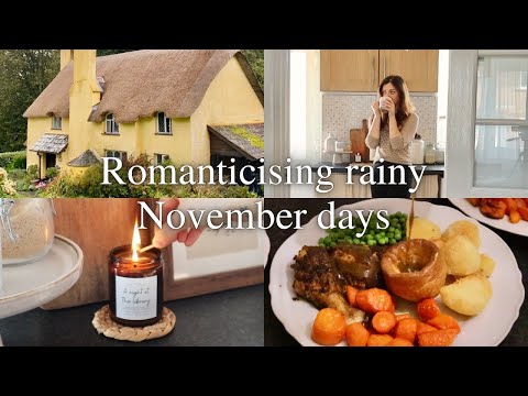 🍂🌧 Romanticising Rainy British weather | Cosy November in the English Countryside vlog