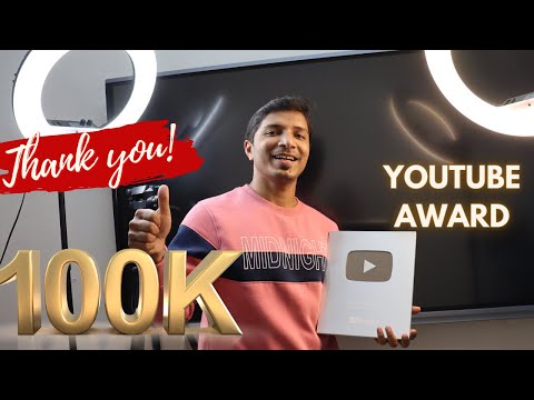 Received Silver Play Button II YouTube Award II 100K Subscribers II Thank You Very Much