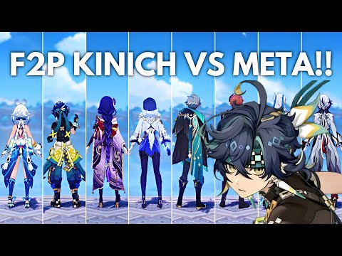 17 META DPS vs KINICH!! F2P NUKE SHOWCASE Genshin Impact