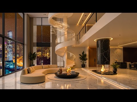 Nighttime Jazz Lullaby 🛌🎷 | Luxury Living Room Vibes for Deep Sleep & Relaxation