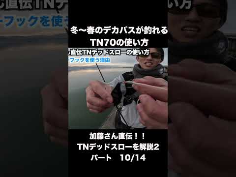 Directly taught by Mr. Kato! Explaining how to use the TN70 Dead Slow to catch big bass from wint...