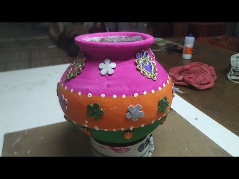 Shree Krishna Matki Decoration ideas/ Special DIY for janmastmi/ Matki @modikasundayvlogs9920