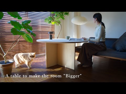 [Interior Tips] Table That Makes the Room Bigger. Design Your Ideal Furniture: Japandi