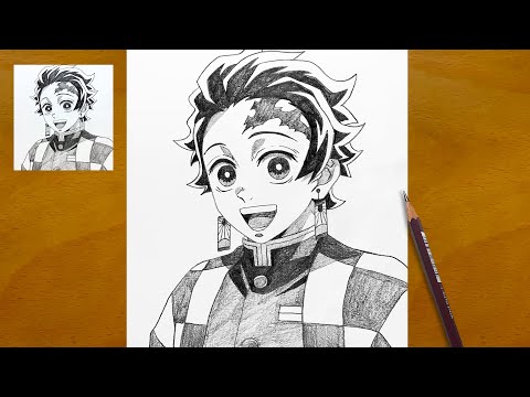 How to Draw Tanjiro from Demon Slayer || Step-by-Step Anime Drawing || Easy Pencil Art