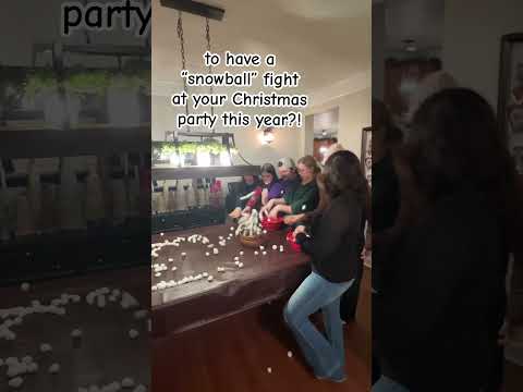 Christmas Party Game Idea | Indoor Snowball Fight | Party Games