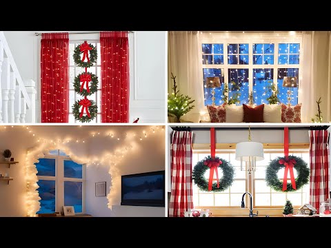 +100 CHRISTMAS DECORATION IDEAS 2025 - WINDOWS DECOR IDEAS FOR CHRISTMAS - CHRISTMAS WINDOWS IDEAS