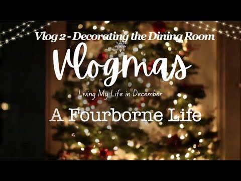 Decorating the Dining Room with Thrifted Finds #vlogmas2024  #ChristmasDecor