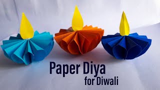 How to make Paper Diya for Diwali | #DIYPaperDiya