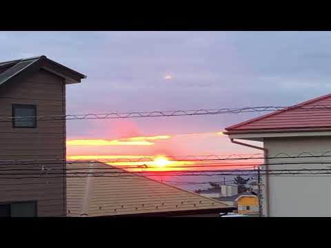 今日も朝日🌅が綺麗。